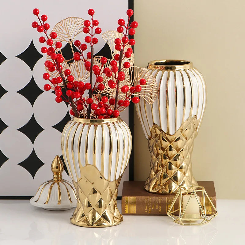 Vaso de cerâmica universal, frascos, artesanato e enfeites, decoração macia, vaso geral, hotel, cama de flores, decoração de casa, garrafas