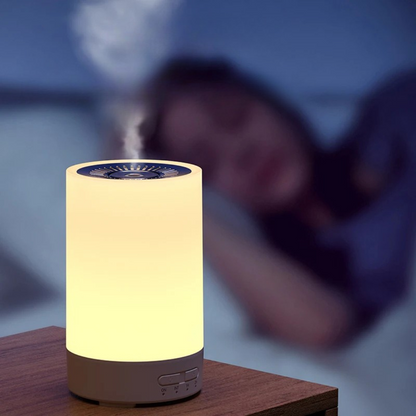 Difusor de Aroma Ultrassônico com Luzes LED e Controle Remoto