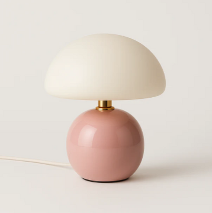 Candeeiro de Mesa Cogumelo | Cores Vibrantes