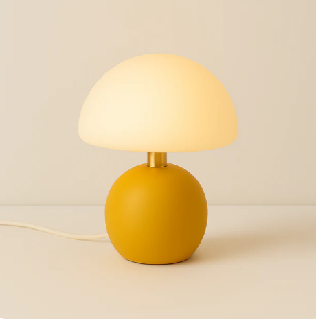 Candeeiro de Mesa Cogumelo | Cores Vibrantes